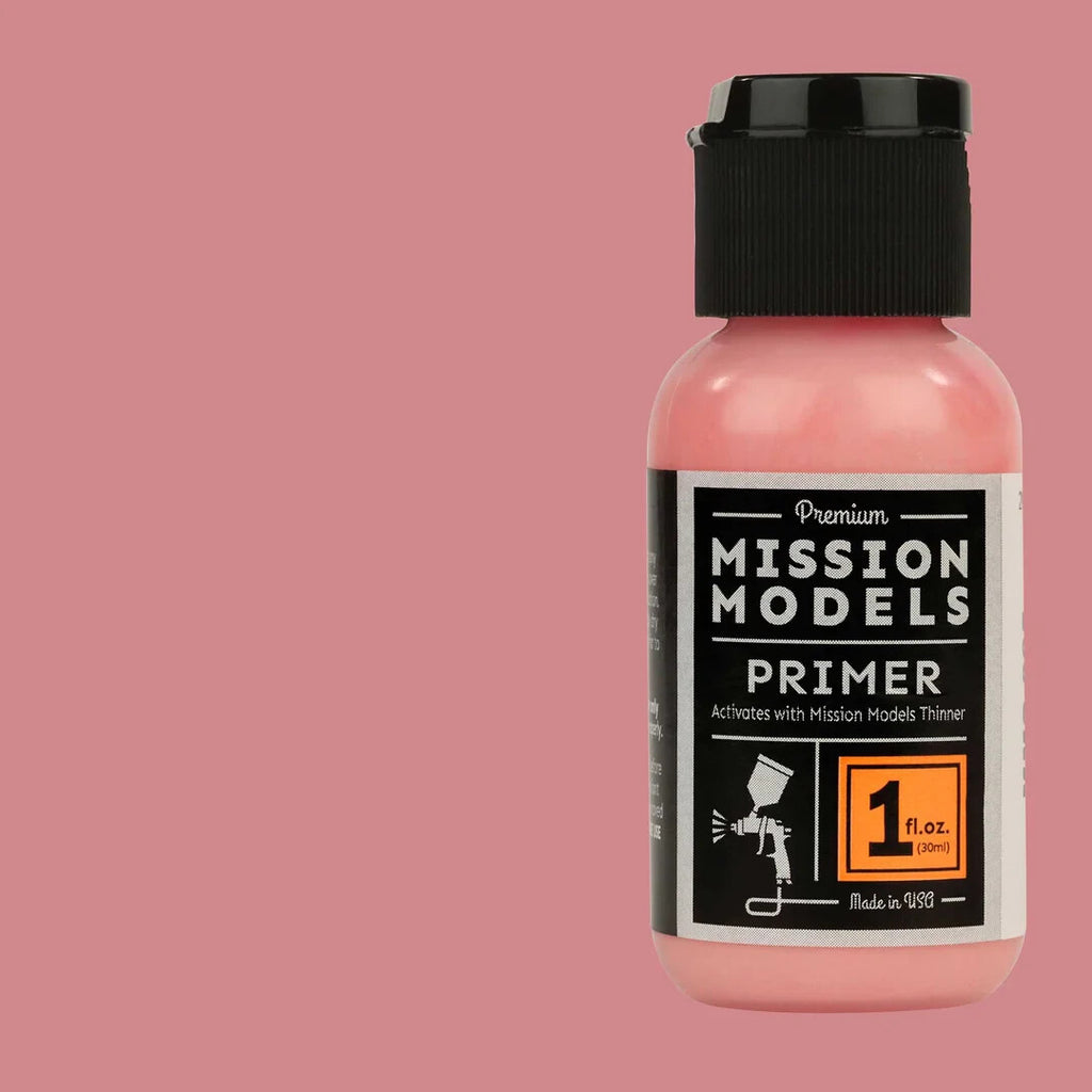 Mission Models Premium Hobby Paints Pink Primer 30ml / 1 fl oz Bottle MMS - 005