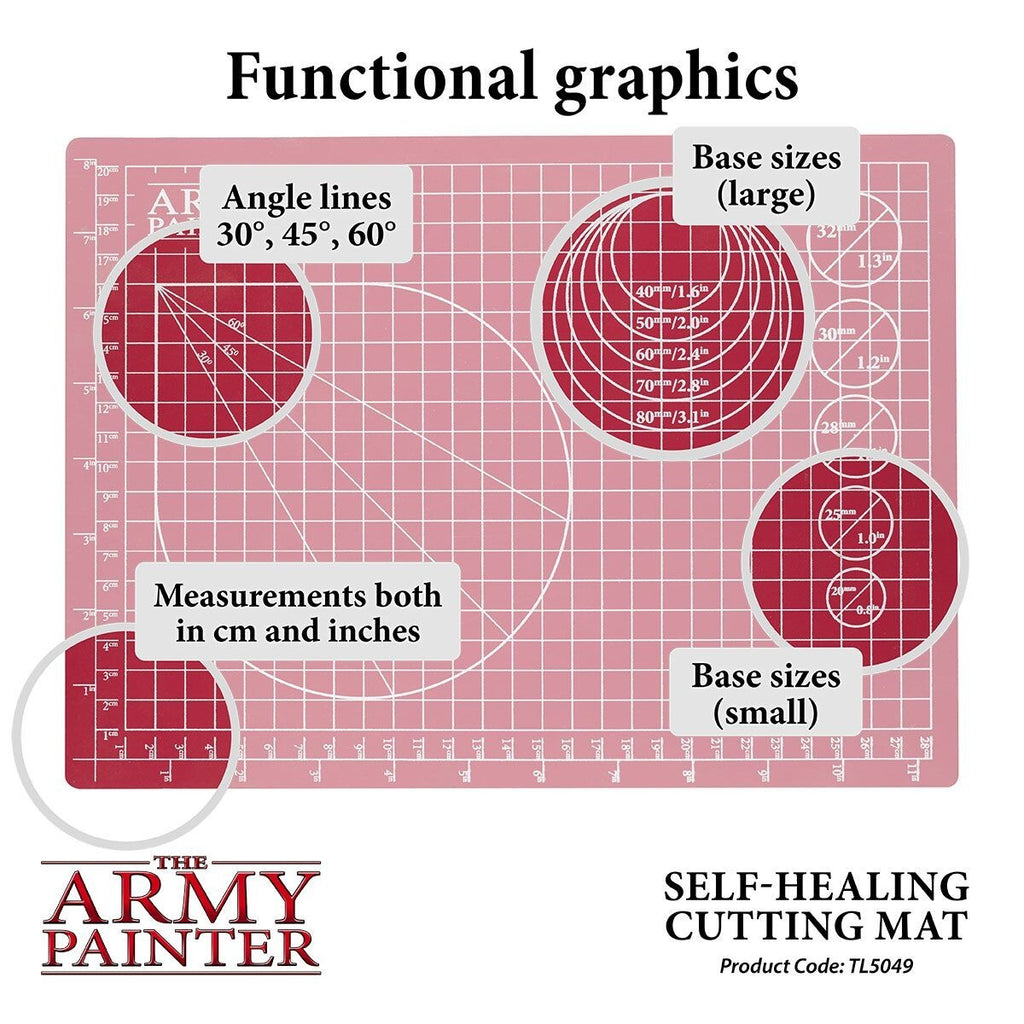 The Army Painter A4 Self Healing Cutting Mat With Markings ( 220 x 300mm) TL5049