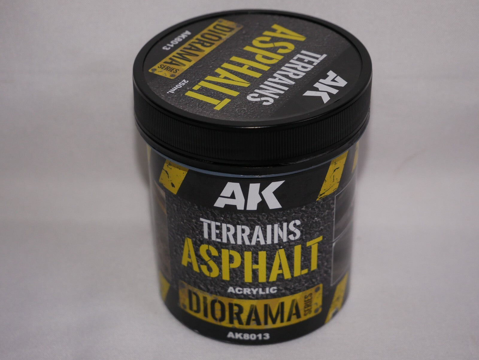 AK Interactive Diorama Terrains Scale Asphalt texture Acrylic 250ml Tub - AK8013