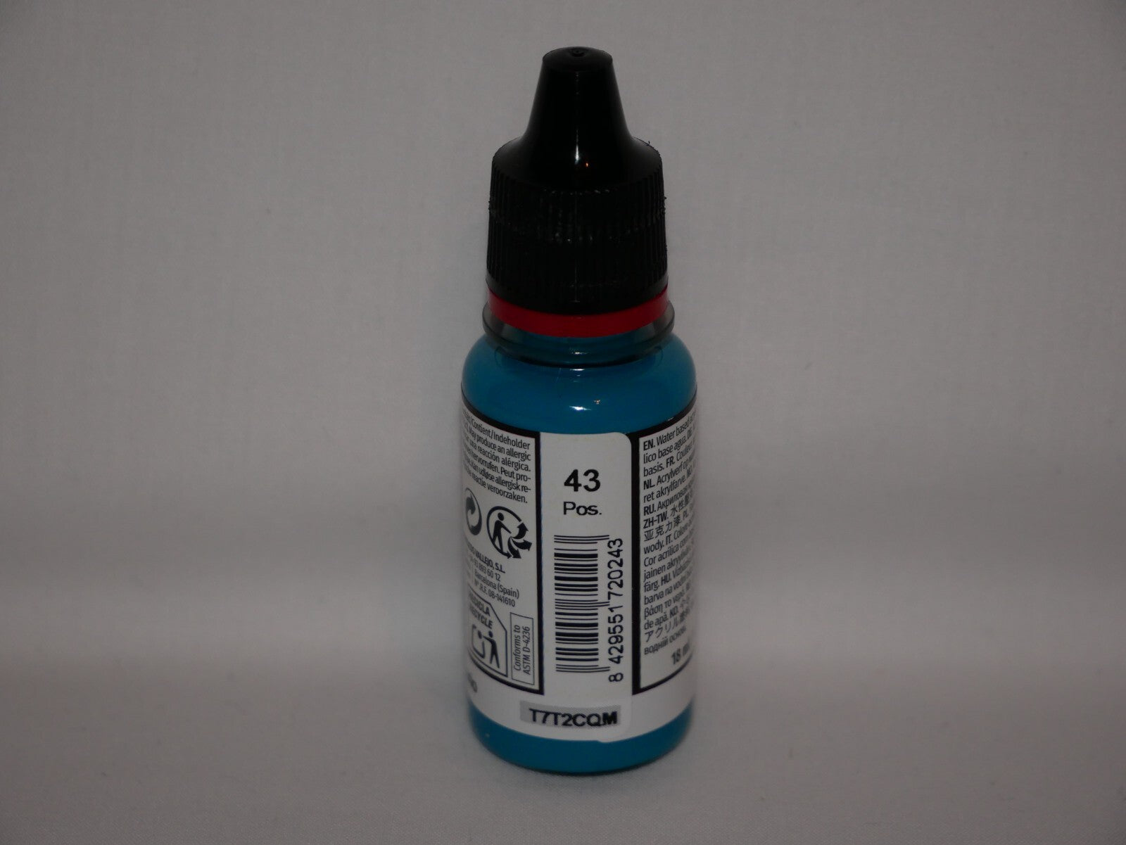 Vallejo Game Color Acrylic Range Turquois 18ml/0.6 fl oz Dropper Bottle - 72.024