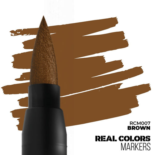 AK Interactive Real Colors Acrylic Fast Drying Paint Marker Pens Brown - RCM007