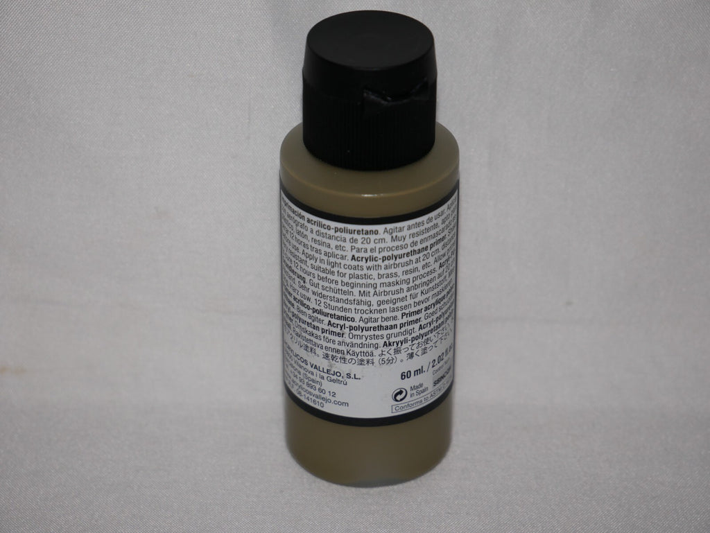 Vallejo Polyurethane Surface Primer Parched Grass (Late) 60ml Bottle - 73.610