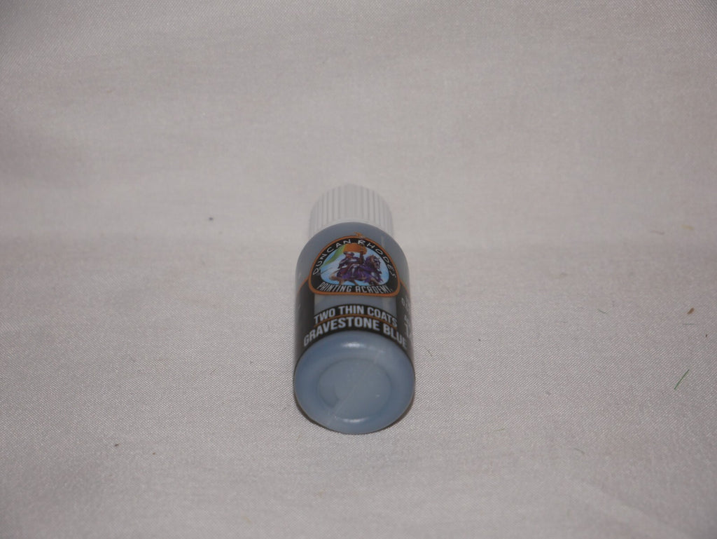 Duncan Rhodes Painting Academy Two Thin Coats Gravestone Blue 15ml Bottle 10051