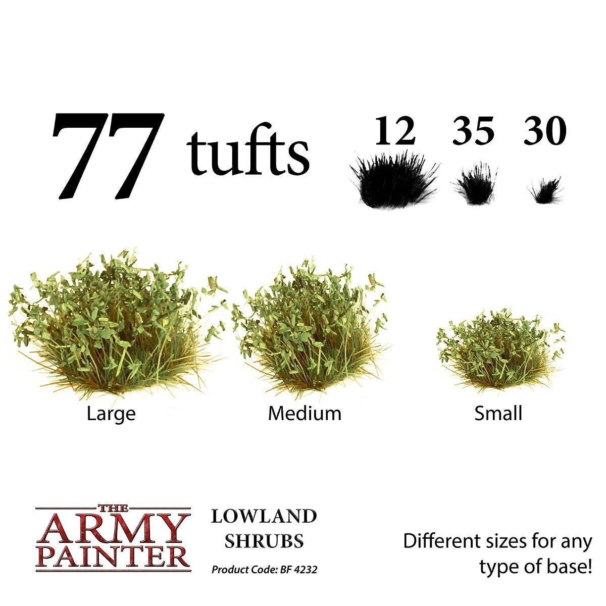 The Army Painter Battlefields Lowland Shrubs For Wargaming (77) Per Pack BF4232