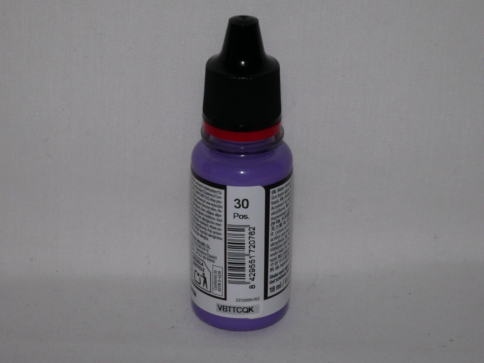 Vallejo Game Color Acrylics Alien Purple 18ml/0.6 fl oz Dropper Bottle - 72.076