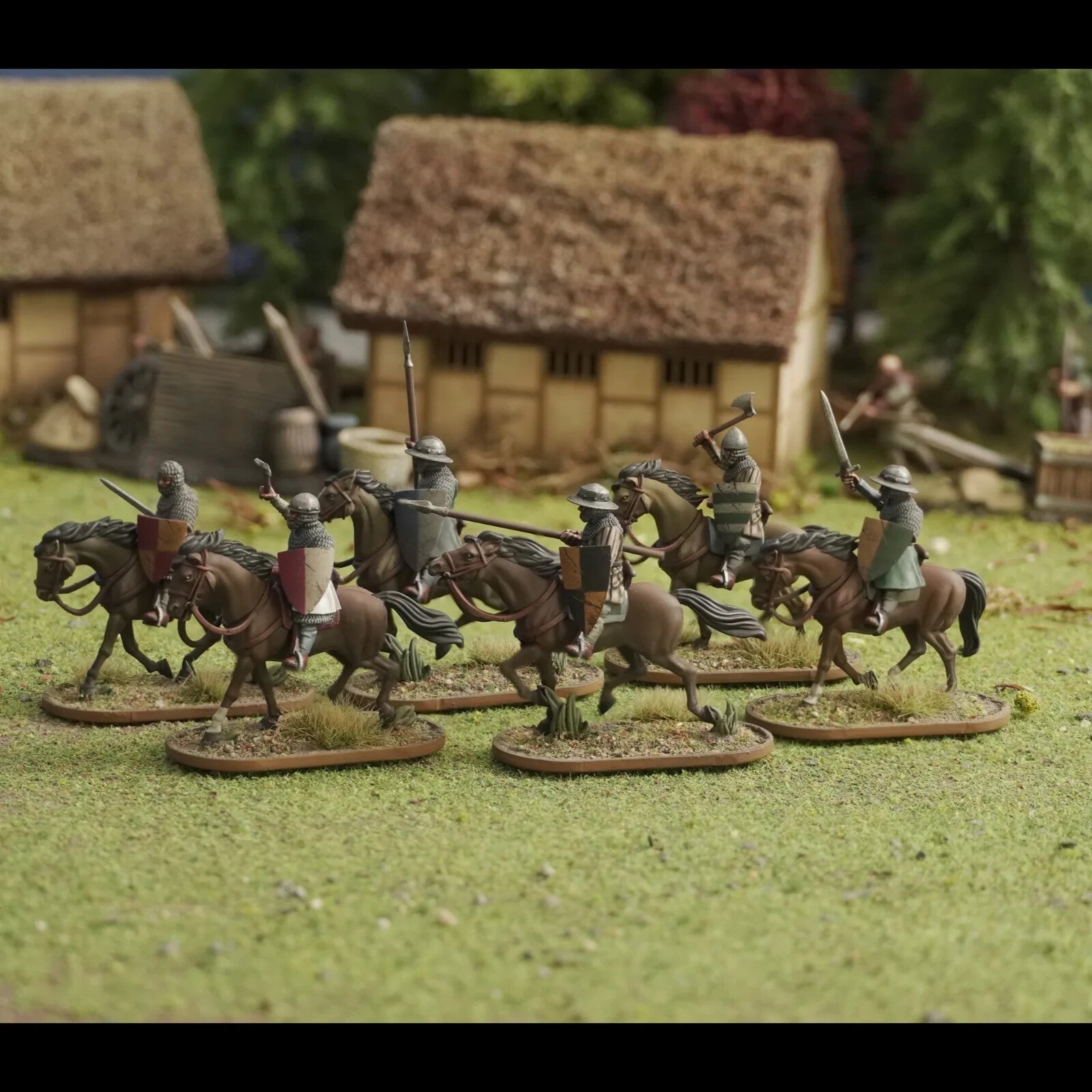 Wargames Atlantic The Barons' War 28mm Mounted Serjeants (1150-1320) - WAAAC005