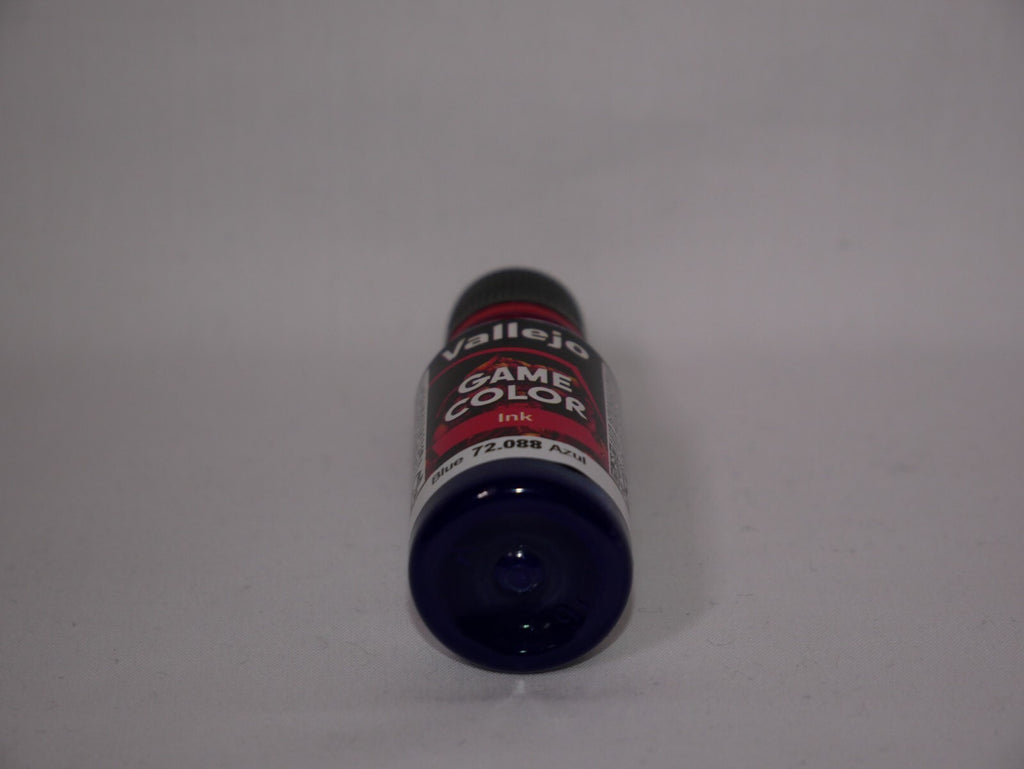 Vallejo Game Color Acrylic Ink Range Blue 18ml/0.6 fl oz Dropper Bottle - 72.088