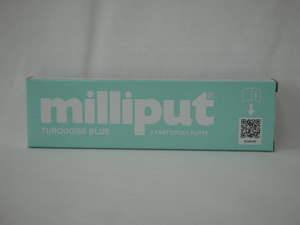 Milliput Turquoise Blue Two Part Specially Formulated Epoxy Putty (113.4g) Pack - MILLTB