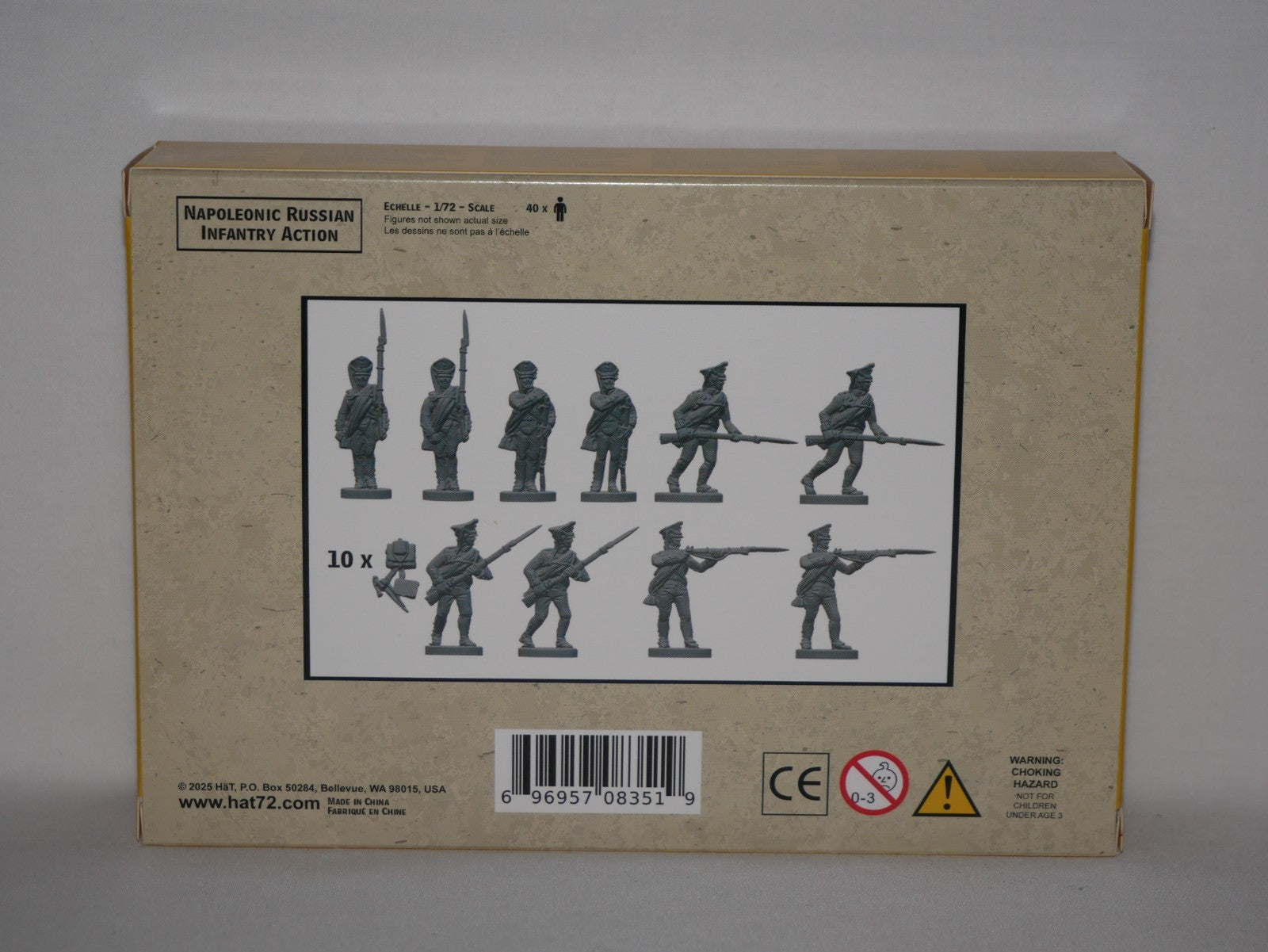 Hat Industrie 1:72 Scale Napoleonic Russian Infantry (Action) Miniatures - 8351
