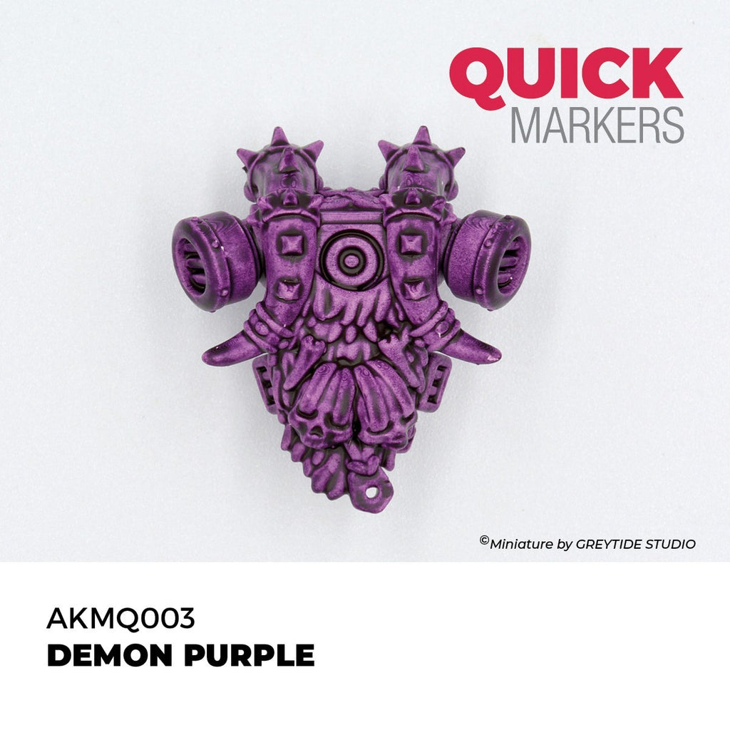 AK Interactive Acrylic Quick Gen Markers For Tabletop Games Demon Purple AKMQ003