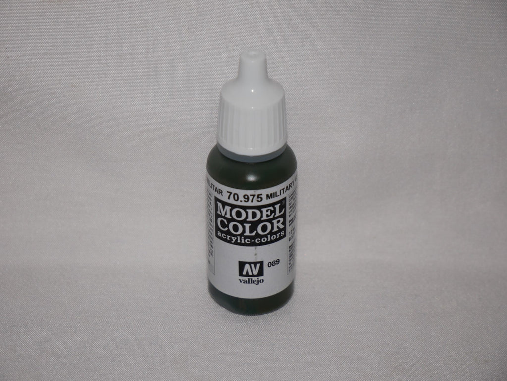 Vallejo Model Color Military Green Acrylic 17ml/0.57 fl oz Dropper Bottle 70.975