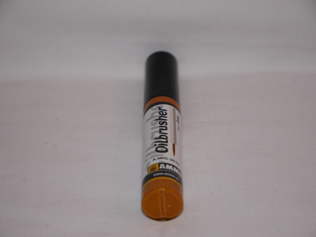 Ammo By Mig Jimenez Oilbrusher Range Ochre With Fine Brush Applicator A.MIG-3515