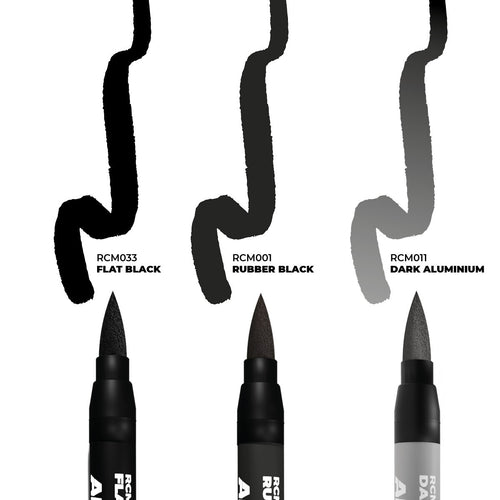 AK Interactive Real Colors Fast Dry Acrylic Markers Wheels (3 Piece) Set RCM102