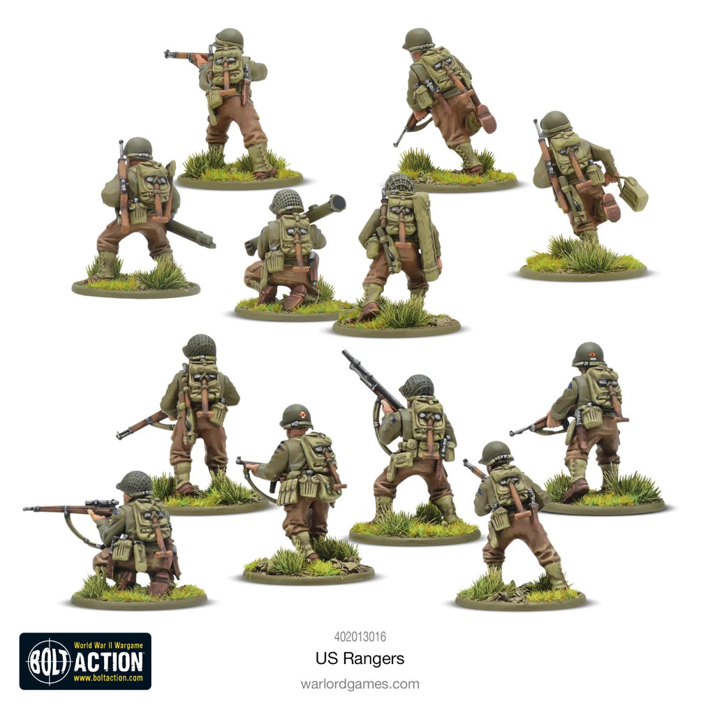 Warlord Games Bolt Action 1:56 US Ranges WWII Elite Light Infantry - 402013016