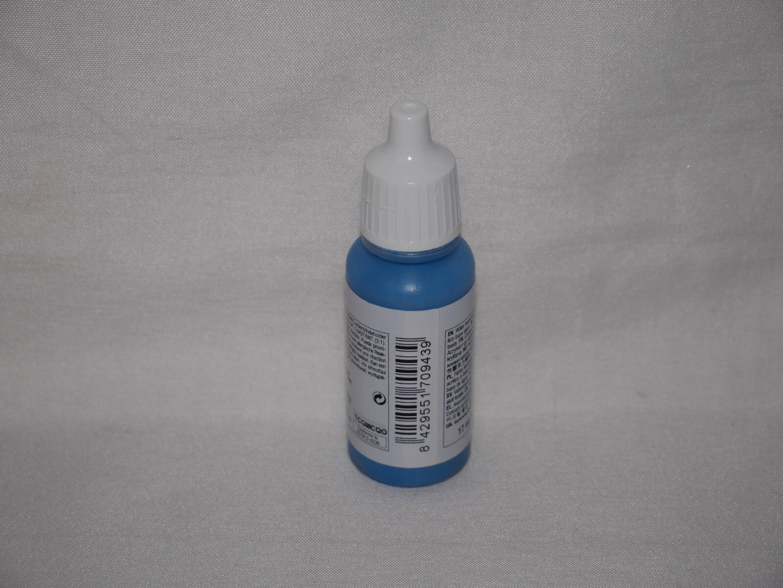 Vallejo Model Color Grey Blue Acrylic 17ml/0.57 fl oz Dropper Bottle - 70.943