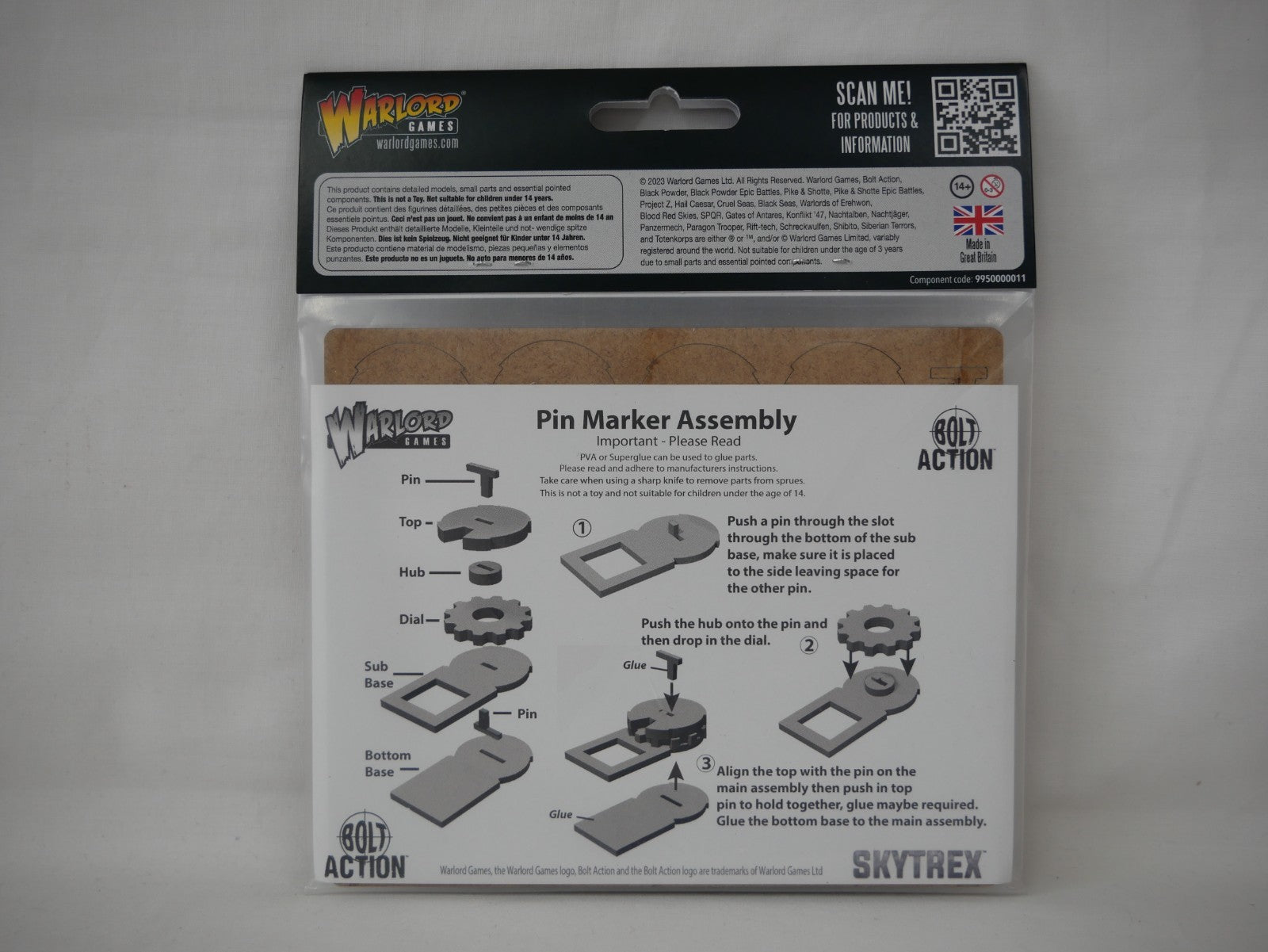 Warlord Games & Skytrex Bolt Action Unit Pin Markers Great Britian - 408800013