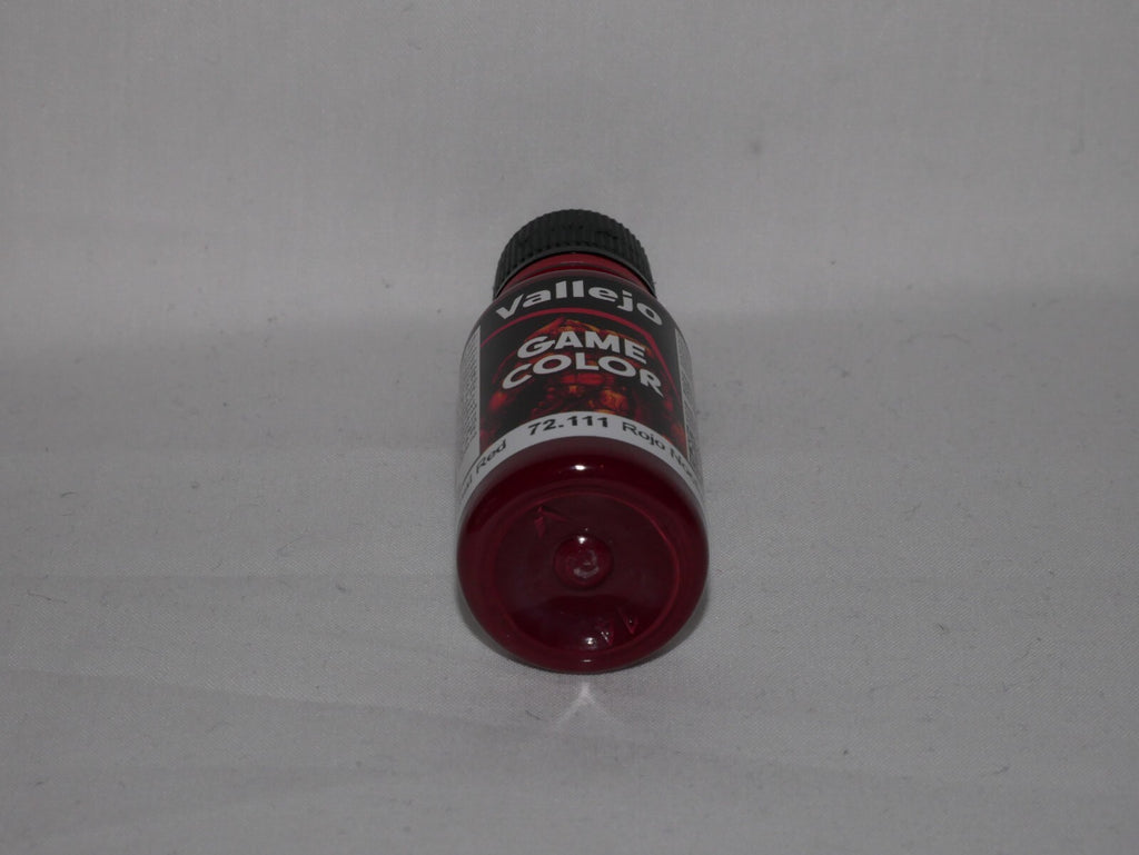 Vallejo Game Color Acrylics Nocturnal Red 18ml/0.6 fl oz Dropper Bottle - 72.111