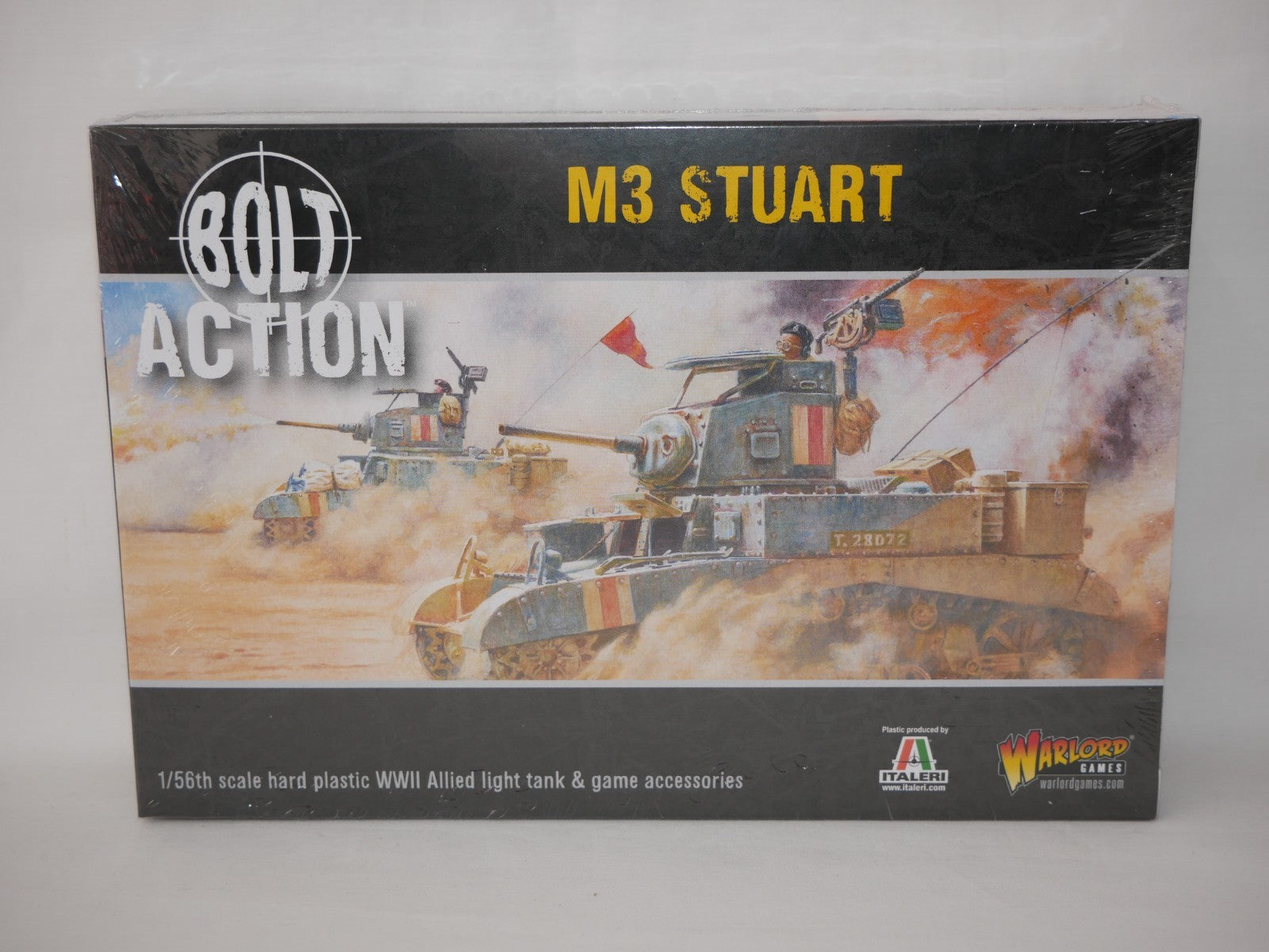 Warlord Games Bolt Action 1:56 Scale WWII M3 Stuart Light Tank Model - 402013002