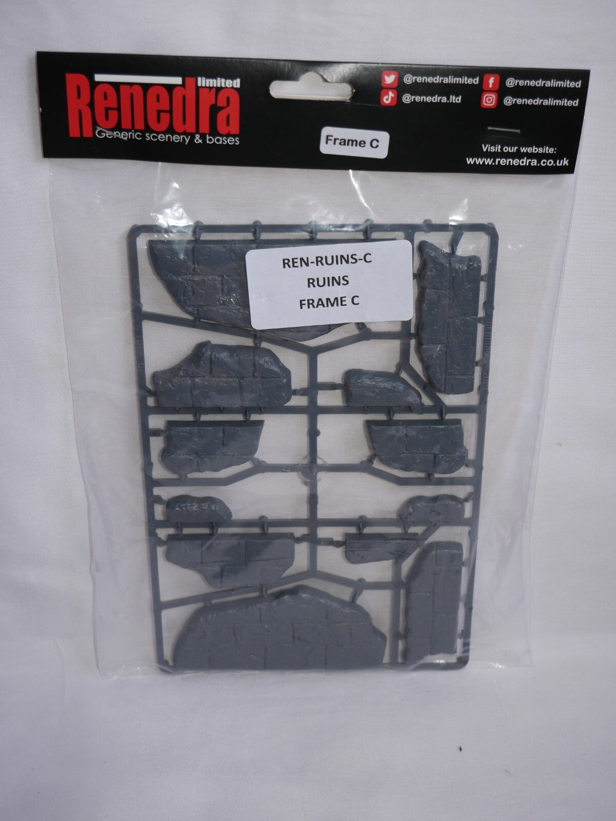 Renedra Ltd Generic Scenery & Bases 28mm Wargaming Ruins Frame (C) REN-RUINS-C