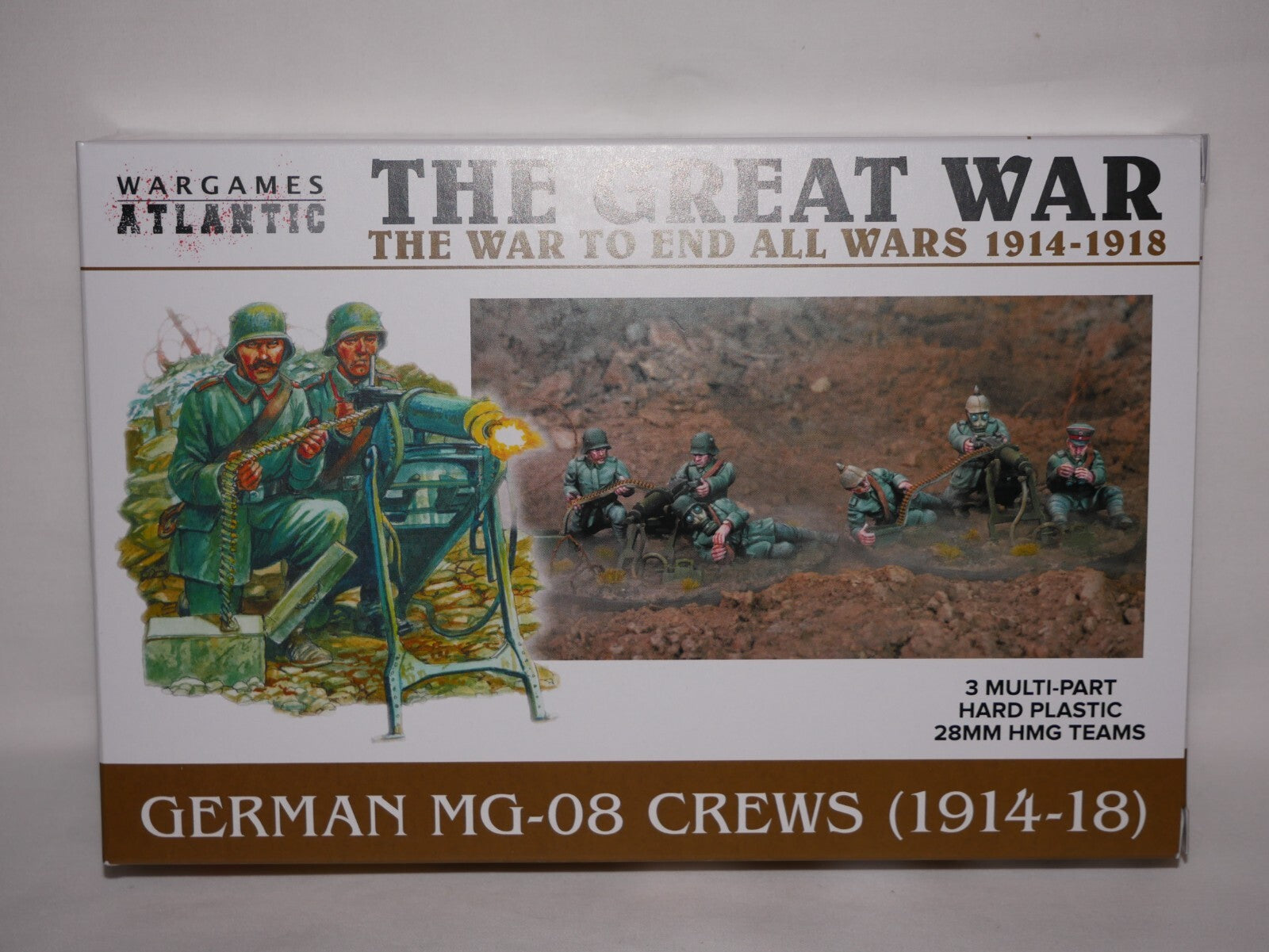 Wargames Atlantic The Great War 28mm German MG-08 Crews (1914-1918) - WAAGW005