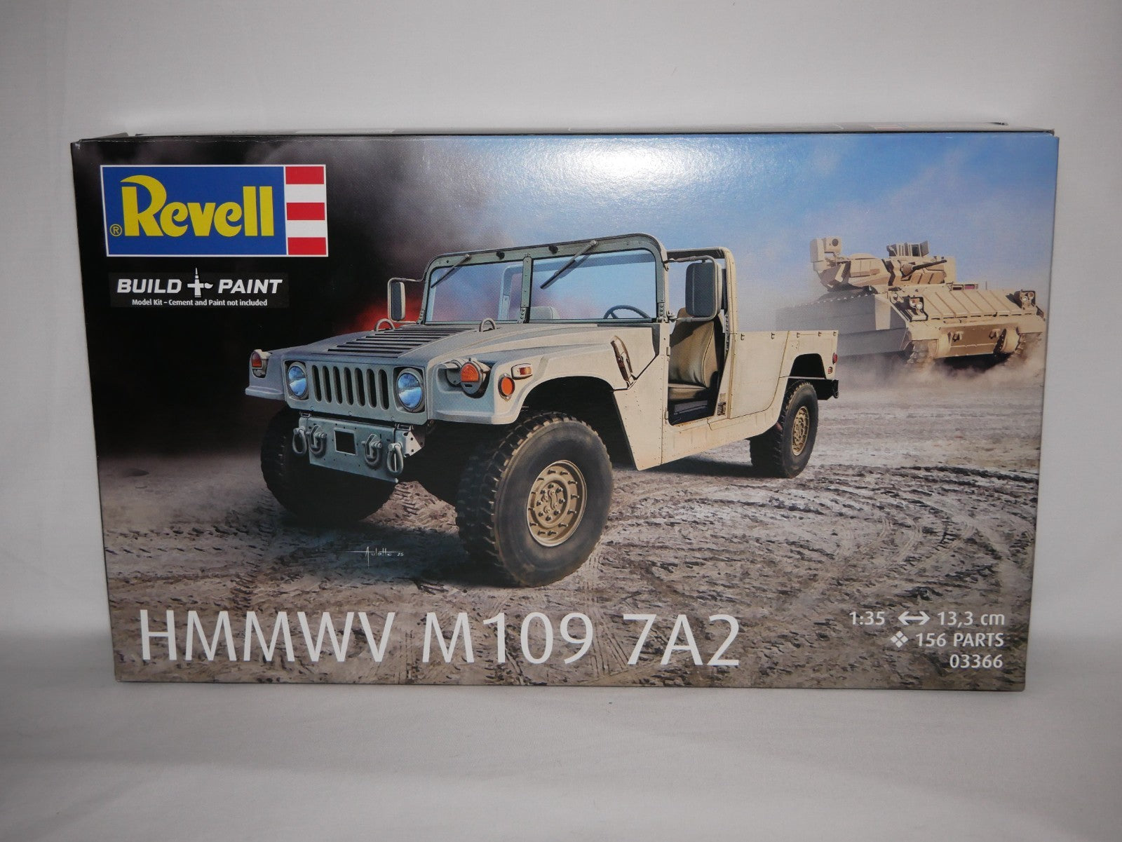 Revell 1:35 Scale Humvee HMMWV M109 7A2 Plastic Model Kit Skill Level 4 - 03366