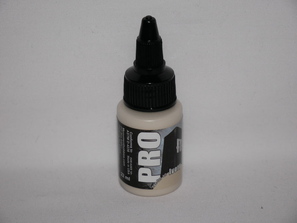 Monument Hobbies Pro Acryl Paint Range Ivory 22ml Twist Top Bottle - (MPA-023)