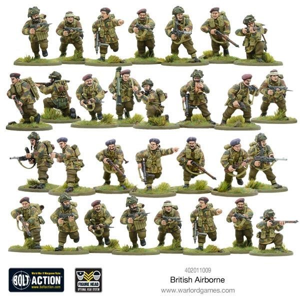 Warlord Games Bolt Action 1:56 British Airborne Allied Paratroopers - 402011009