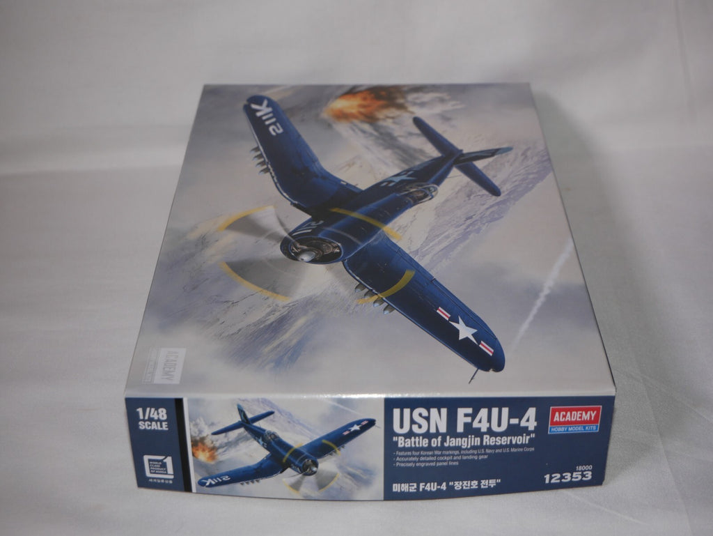 Academy 1:48 USN F4U-4 Corsair Battle of Jangjin Reservoir Skill Level 4 - 12353