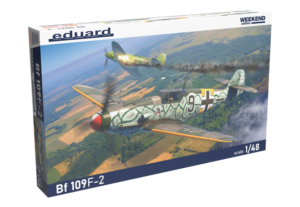 Eduard 1:48 Scale WWII Messerschmitt Bf 109F-2 Weekend Edition Model Kit - 84212