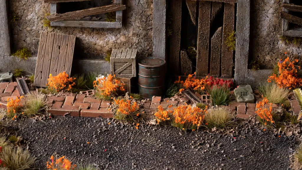 Gamers Grass Wild Orange Flowers Tufts For Wargaming Bases (70) Per Pack GGF-OR