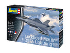 Revell 1:72 Scale Lockheed Martin F-35 A Lightning II Kit Skill Level 4 - 03799