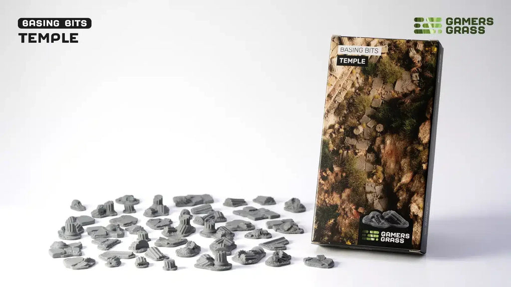 Gamers Grass Basing Bits Temple For Wargaming Miniature Model Bases - GGBB-TE