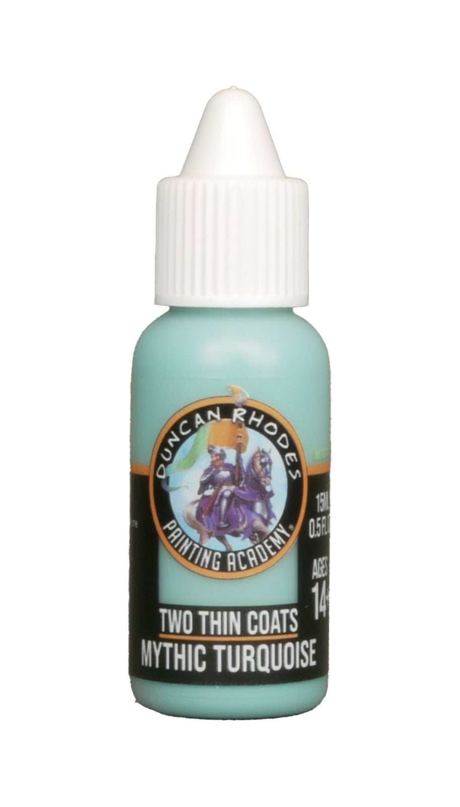 Duncan Rhodes Painting Academy Two Thin Coats Mythic Turquoise 15ml Bottle 10141