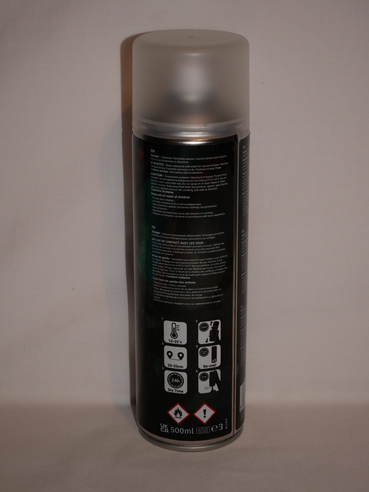 The Colour Forge Wolfkin Grey Matt Finish Model Primer 500ml Aerosol Spray Can