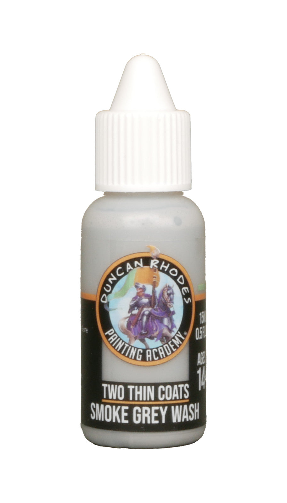 Duncan Rhodes Painting Academy Two Thin Coats Smoke Grey Wash 15ml Bottle 10175