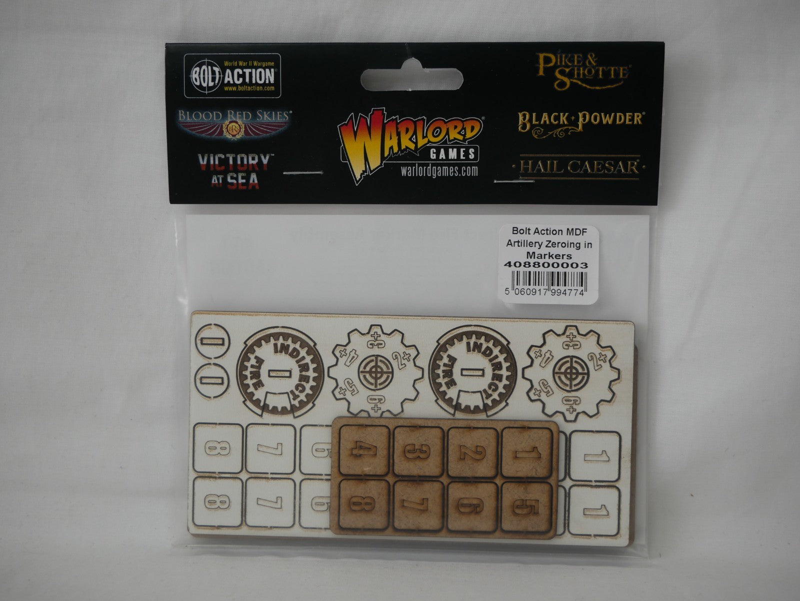Warlord Games & Skytrex Bolt Action MDF Artillery Zeroing In Markers - 408800003