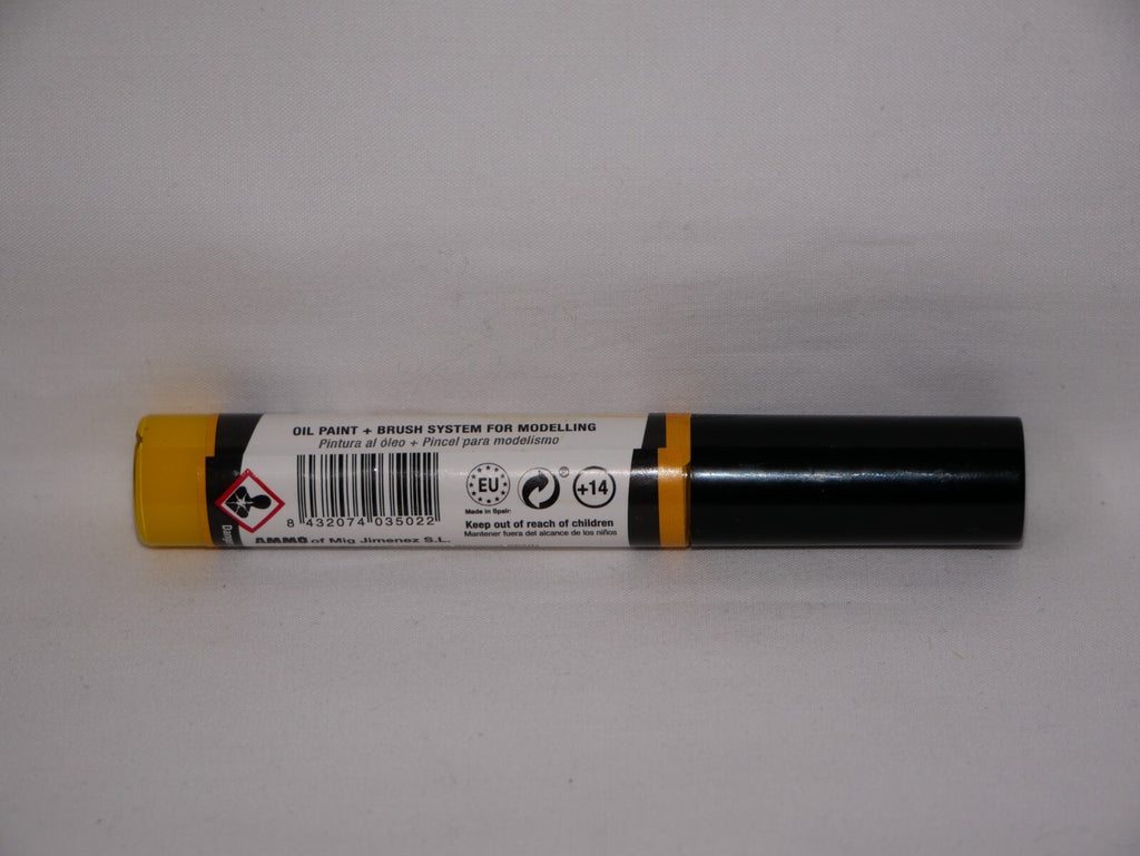 Ammo By Mig Jimenez Ammo Yellow Oilbrusher With Fine Brush Applicator A.MIG-3502