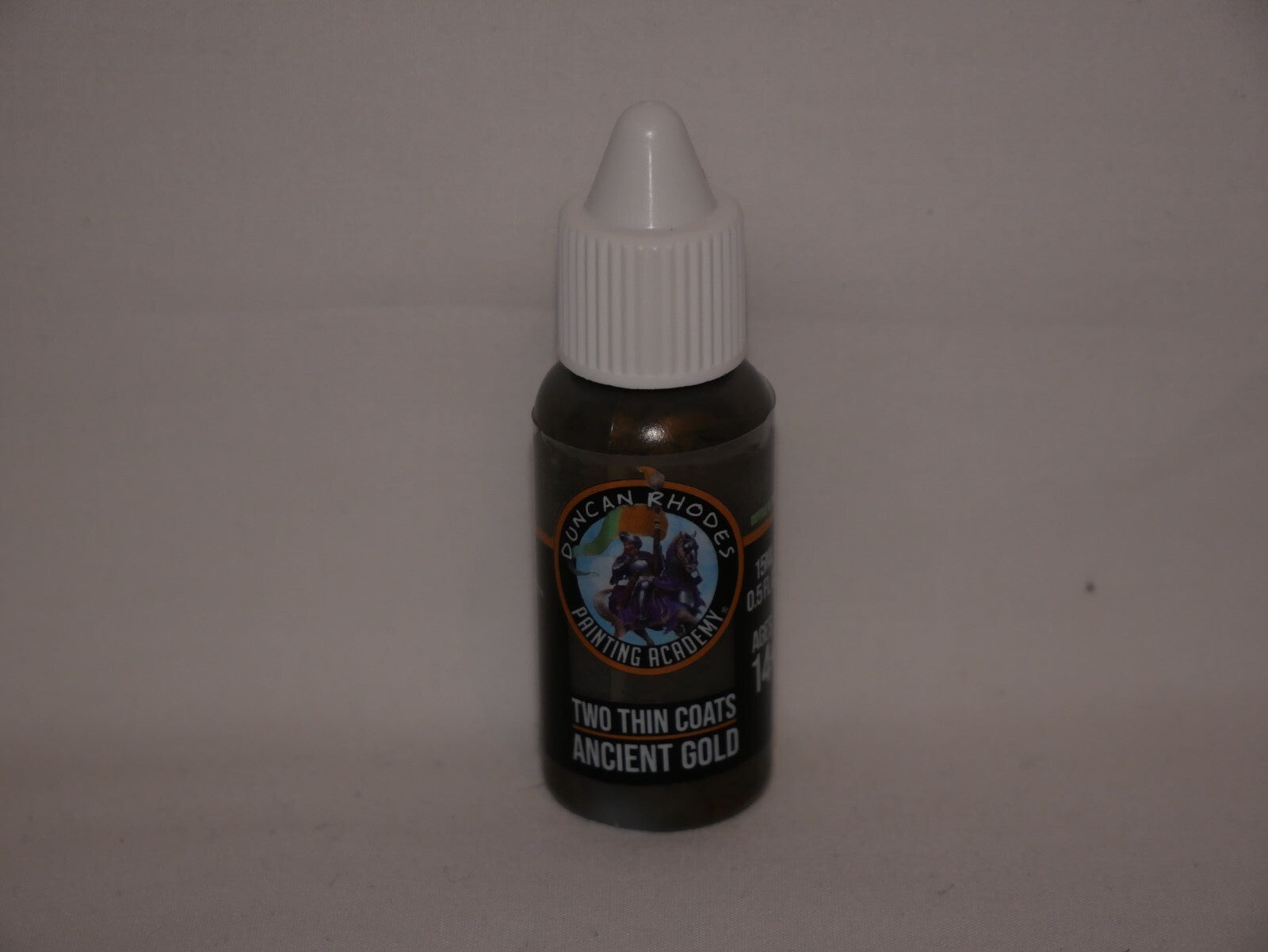 Duncan Rhodes Painting Academy 'Two Thin Coats' Ancient Gold 15ml Bottle - 10169