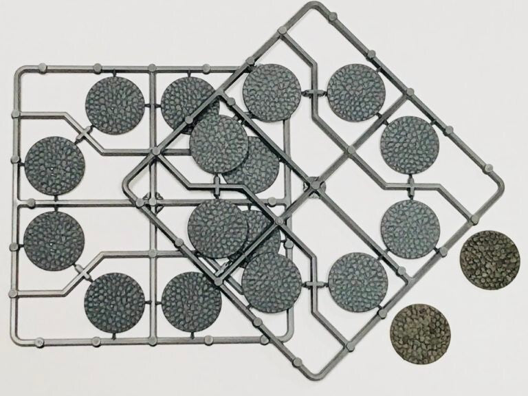 Renedra Ltd Generic Scenery & Bases 30mm Diameter Cobblestone Bases 16 Per Pack