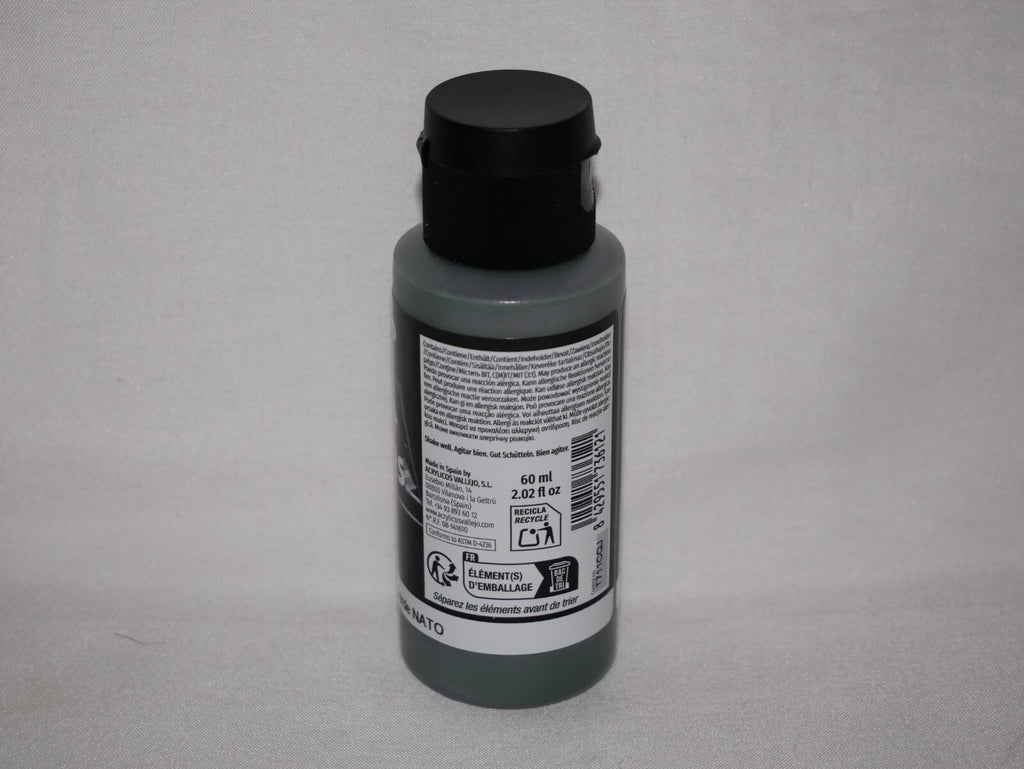 Vallejo Polyurethane Surface Primers NATO Green 60ml / 2.02 fl oz Bottle 73.612