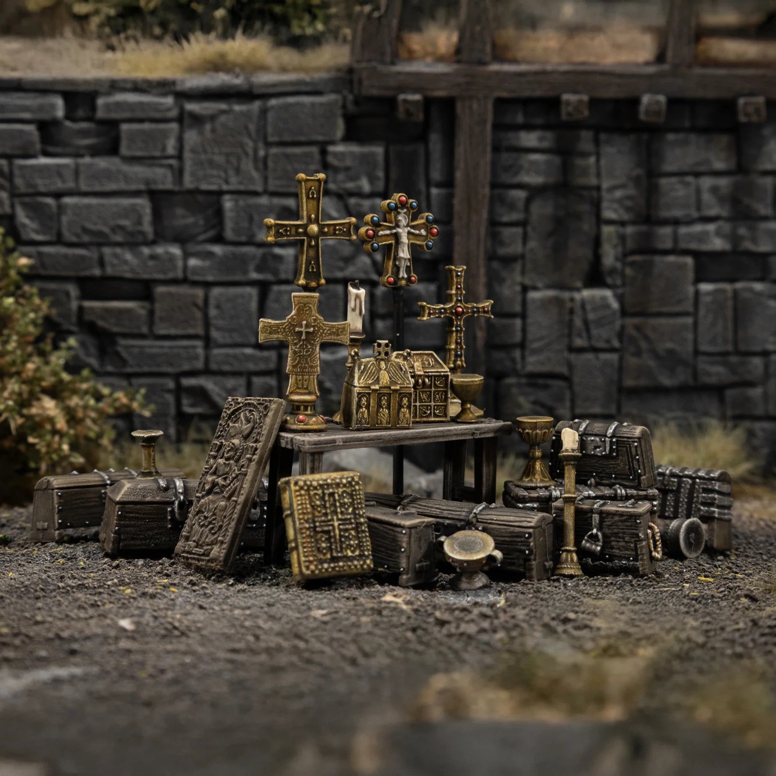 Victrix Pillage Ransack The Middle Ages 28mm Scale Treasure & Chests - VXE011