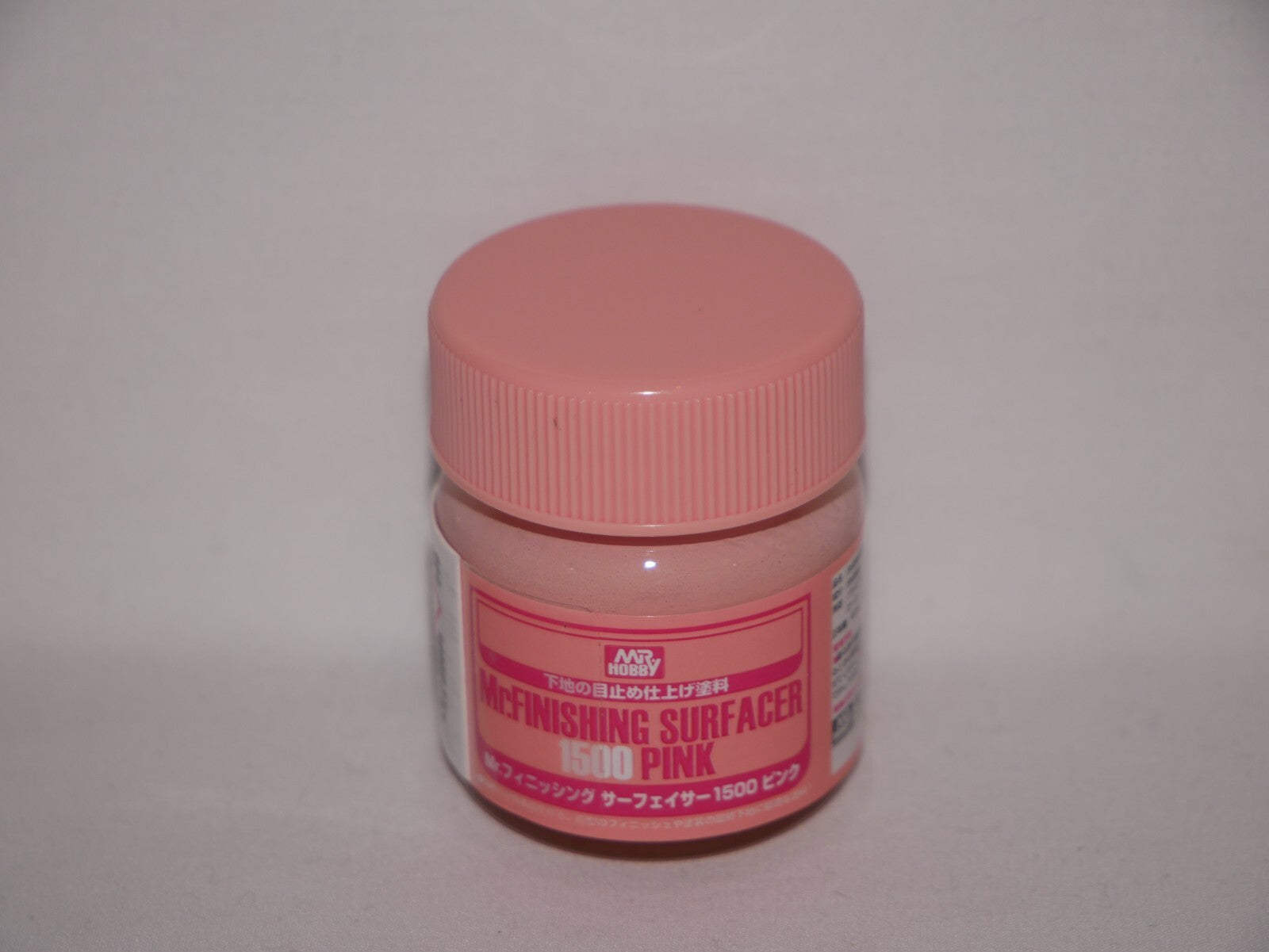 Mr Hobby Mr Finishing Surfacer 1500 Pink Primer Paint 40ml Glass Bottle - SF-292