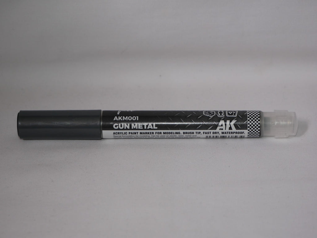 AK Interactive Acrylic Paint Playmarkers For Tabletop Games Gun Metal - AKM001