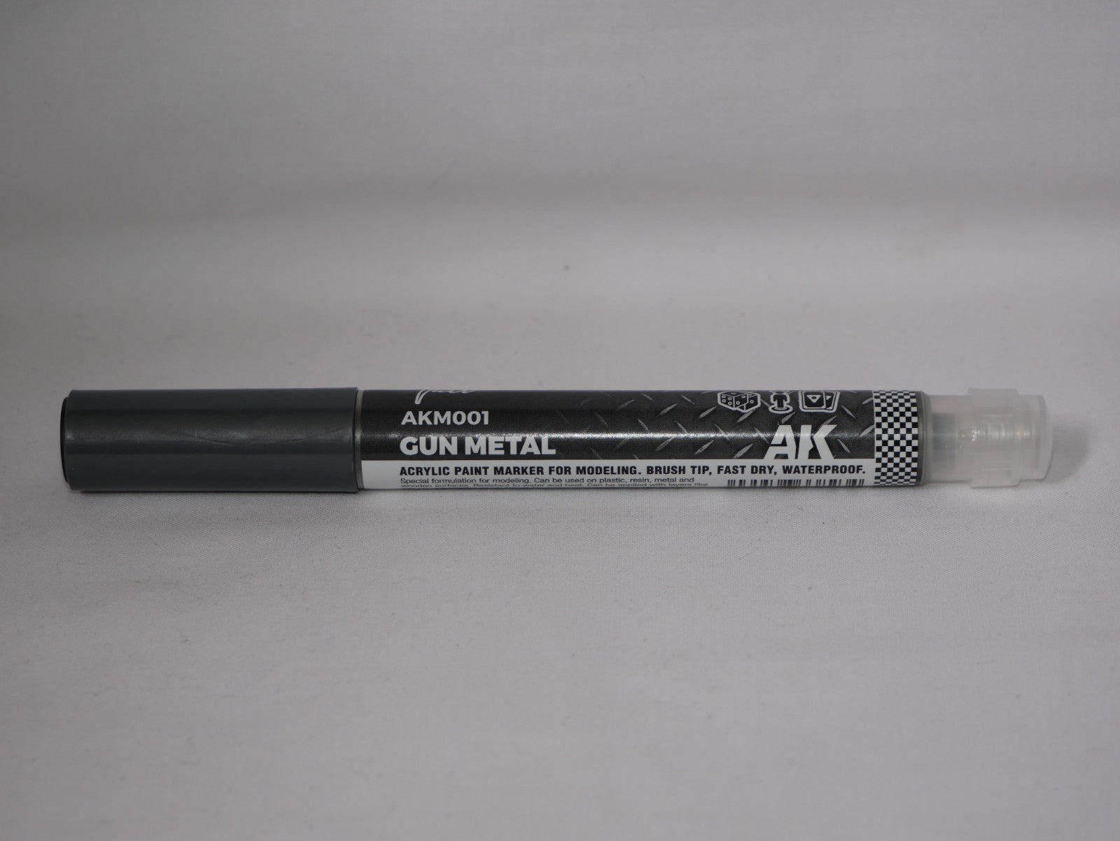 AK Interactive Acrylic Paint Playmarkers For Tabletop Games Gun Metal - AKM001