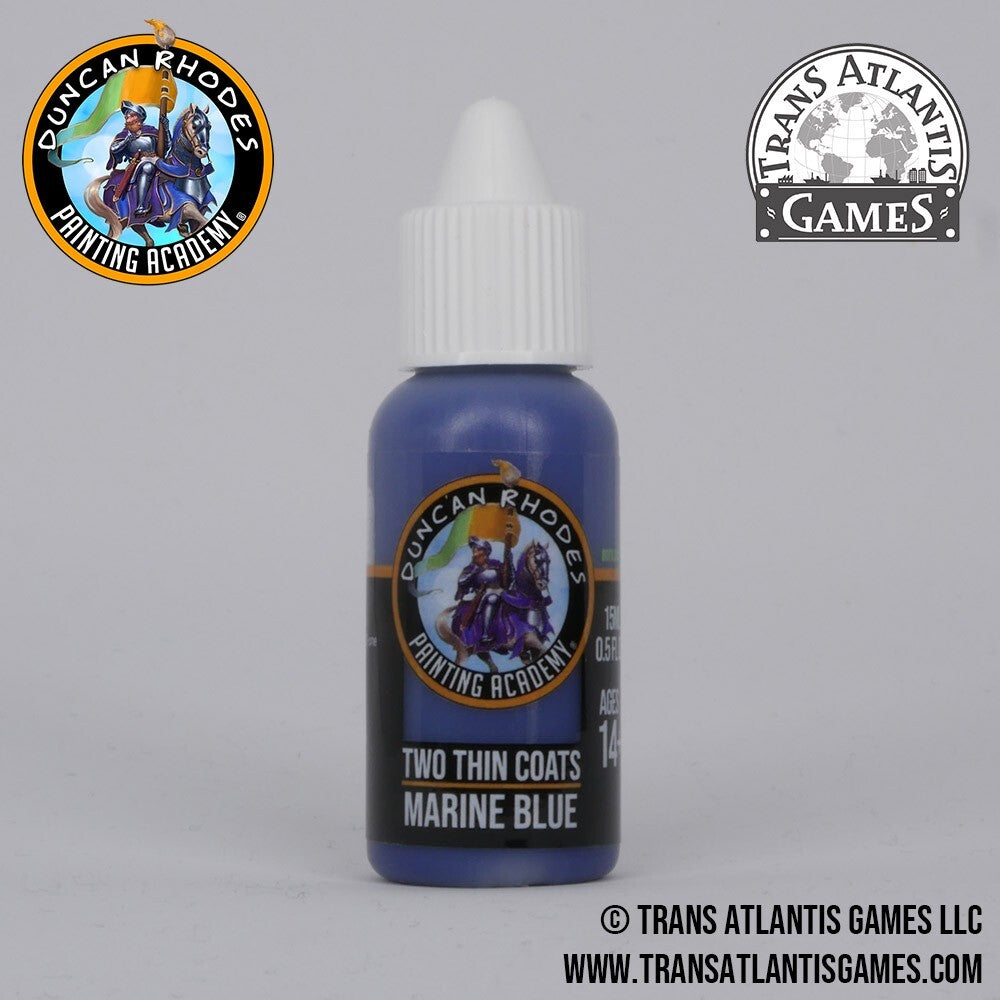 Duncan Rhodes Painting Academy 'Two Thin Coats' Marine Blue 15ml Dropper - 10007