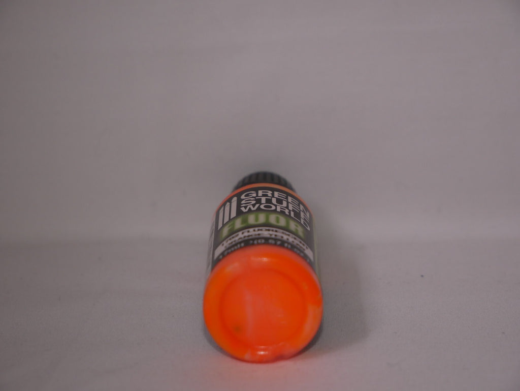 Green Stuff World Fluorescent Acrylic Paints Orange-Yellow 17ml Bottle - 1702