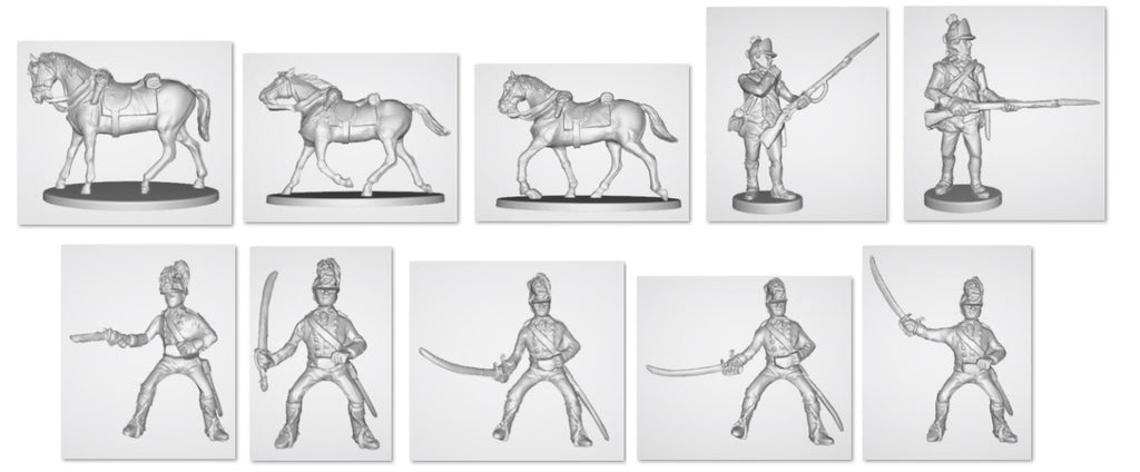 Hat Industrie 1:72 Scale American War Of Independence British Cavalry - 8347