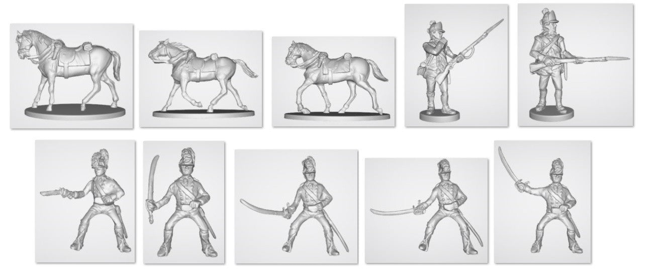 Hat Industrie 1:72 Scale American War Of Independence British Cavalry - 8347