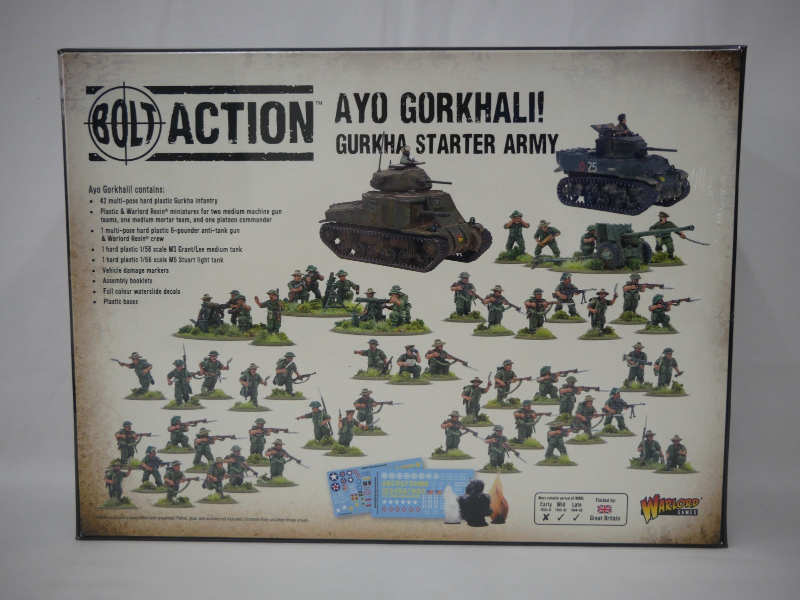 Warlord Games Bolt Action 1:56 Ayo Gorkhali! Gurkha Starter Army Set - 402611201