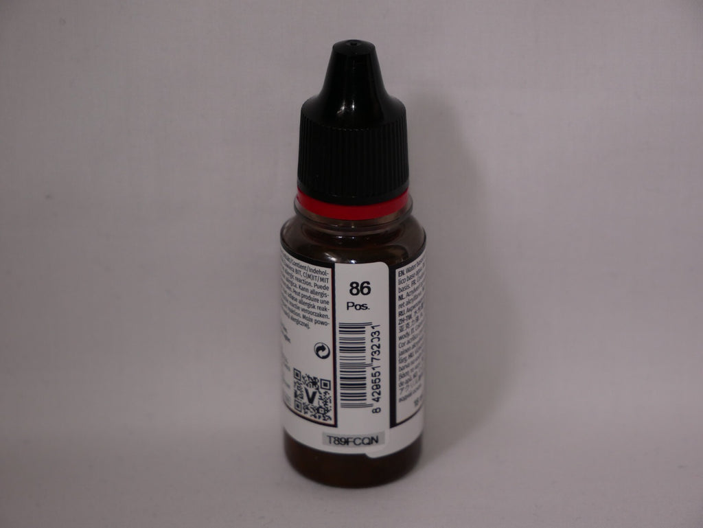 Vallejo Game Color Acrylic Washes Umber 18ml/0.6 fl oz Dropper Bottle - 73.203